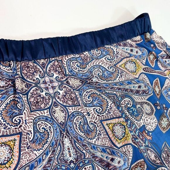 Anthropologie Elevenses Wide Leg Pants Womens Small High Rise Zip Floral Bottoms - Picture 10 of 12